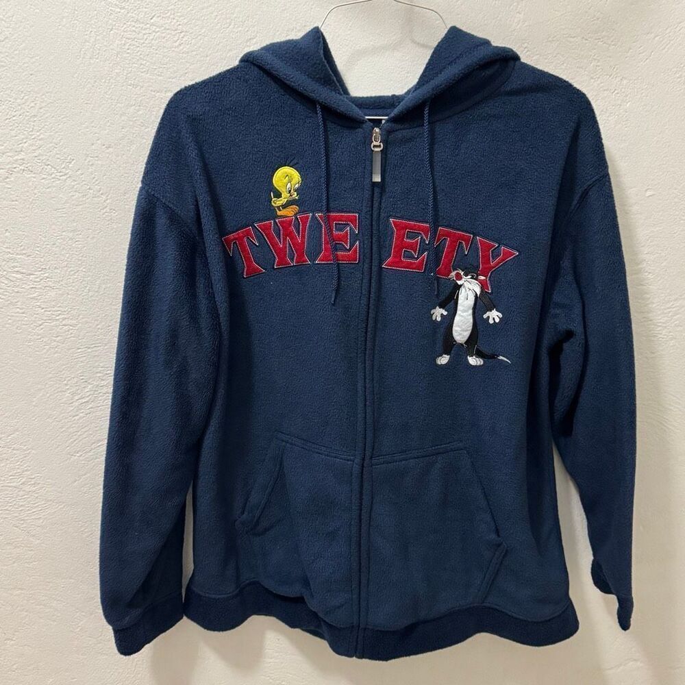 Warner Bros. ‘07 Retro Tweety Bird Fleece Full Zip Hoodie XL